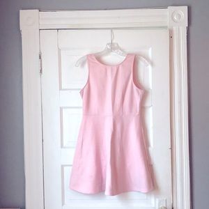 Pink stretch skater dress